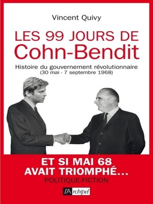 cover image of Les 99 jours de Cohn-Bendit
